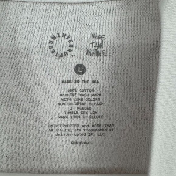 Uninterrupted More Than an Athlete T-Shirt Men's Large White Lebron James - Picture 6 of 8